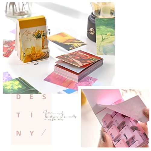 emmoolife 6 Sets 300 Pcs Washi Stickers Set Cute Aesthetic Sticker Book for Journaling, DIY Decorative Paper Sticker Decals for Bullet Journal Art Scrapbooking Diary Card Craft Gift Album Notebook Stationery - Image 5