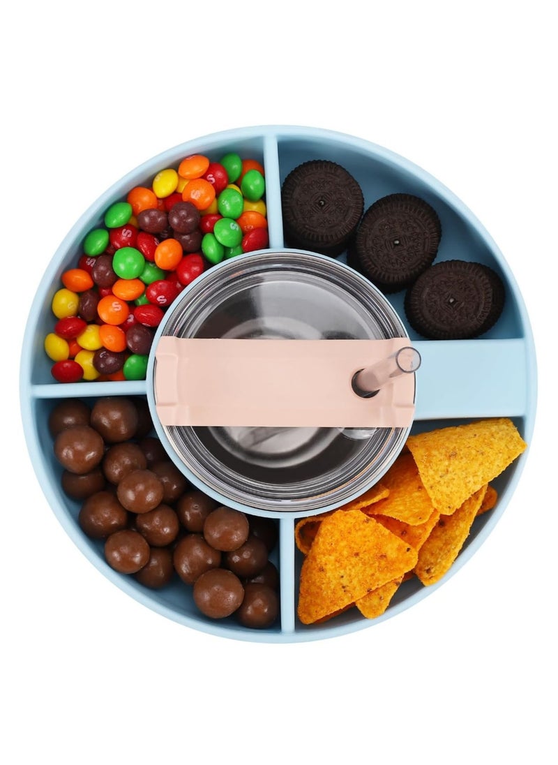 Generic Snack Bowl for Stanley 40 oz Tumbler, Snack Tray, Reusable Snack Ring for Stanley Insulated Cup Accessories (Blue)  - Image 3