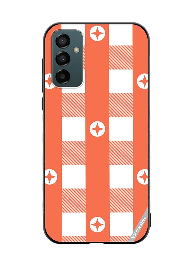 VR CREATIVE Protective Case Cover For Samsung Galaxy M23 Gingham Red Design Multicolour - Image 1