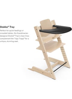 STOKKE Tripp Trapp Tray Designed Exclusively For Tripp Trapp Baby Chair + Tripp Trapp Baby Set Convenient To Use And Clean Made With Bpa - Free Plastic Suitable For Toddlers 6 To 36 Months - Black  - Image 5
