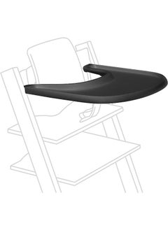 STOKKE Tripp Trapp Tray Designed Exclusively For Tripp Trapp Baby Chair + Tripp Trapp Baby Set Convenient To Use And Clean Made With Bpa - Free Plastic Suitable For Toddlers 6 To 36 Months - Black  - Image 2