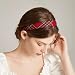 Lvyeer plaid headband for women christmas holiday tartan headbands for women Hairband red plaid Headband Accessori red one size - Image 3