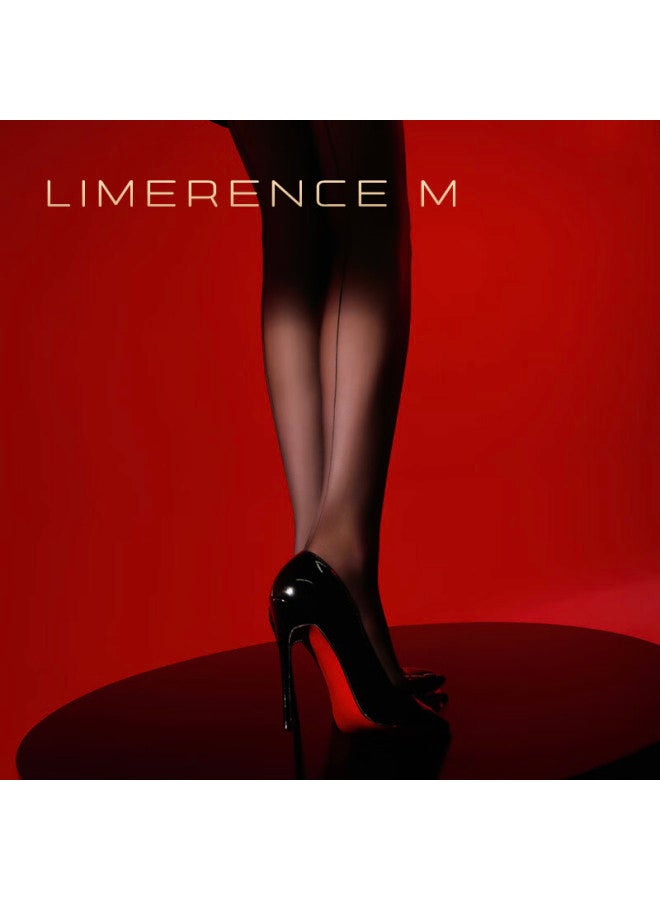 Limerence M Laimi Runsi Back Vertical Line Stockings Ultra-thin Thigh-high Stockings, Silky Pantyhose, Black Silk Black String, One Size Fits All - Image 1