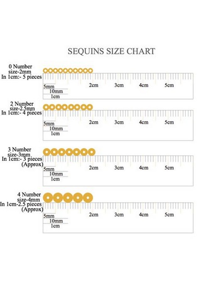 إمبرويدوري ماتيريال مادة تطريز سيتارا من الترتر بسمك 2.5 مم للأعمال اليدوية والتطريز وصناعة المجوهرات (ضوء أزرق، 50 جرامًا) - Image 2