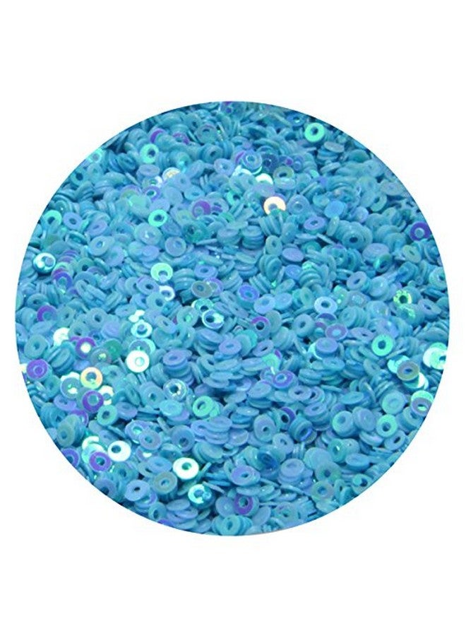 إمبرويدوري ماتيريال مادة تطريز سيتارا من الترتر بسمك 2.5 مم للأعمال اليدوية والتطريز وصناعة المجوهرات (ضوء أزرق، 50 جرامًا) - Image 1