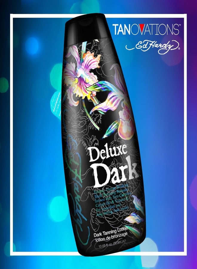 Ed Hardy Tanning Deluxe Dark - Extreme Plateau Breaking Beta-Carotene Carrot Oil & Vitamin C Dark Tanning Lotion - Image 4