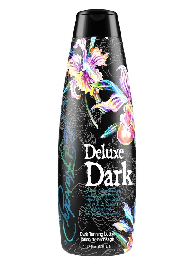 Ed Hardy Tanning Deluxe Dark - Extreme Plateau Breaking Beta-Carotene Carrot Oil & Vitamin C Dark Tanning Lotion - Image 1