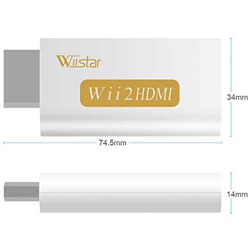 Wiistar Wii to HDMI Converter Output Video Audio Adapter HDMI Converter - Supports All Wii Display Modes to HDTV & Monitor - Image 4
