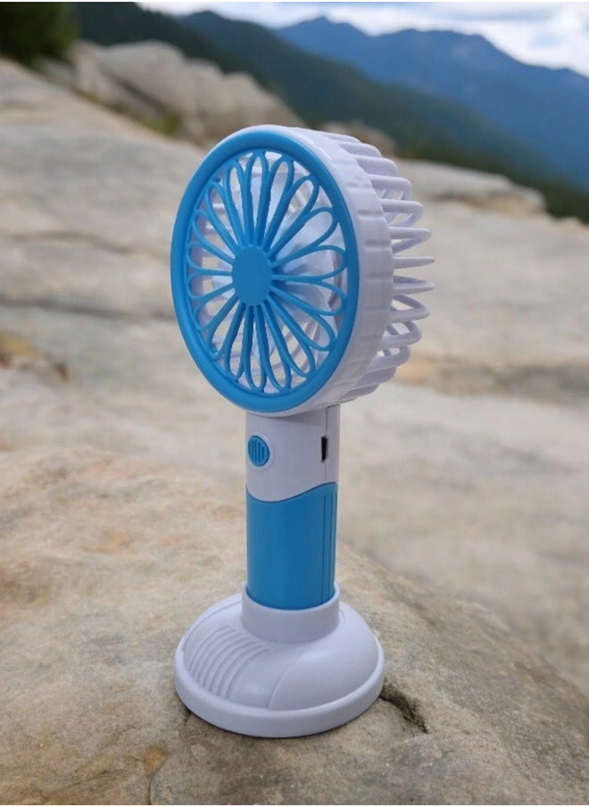 Generic Portable Three Speed Setting USB Mini Handheld Fan With Stand Cradle  - Image 3