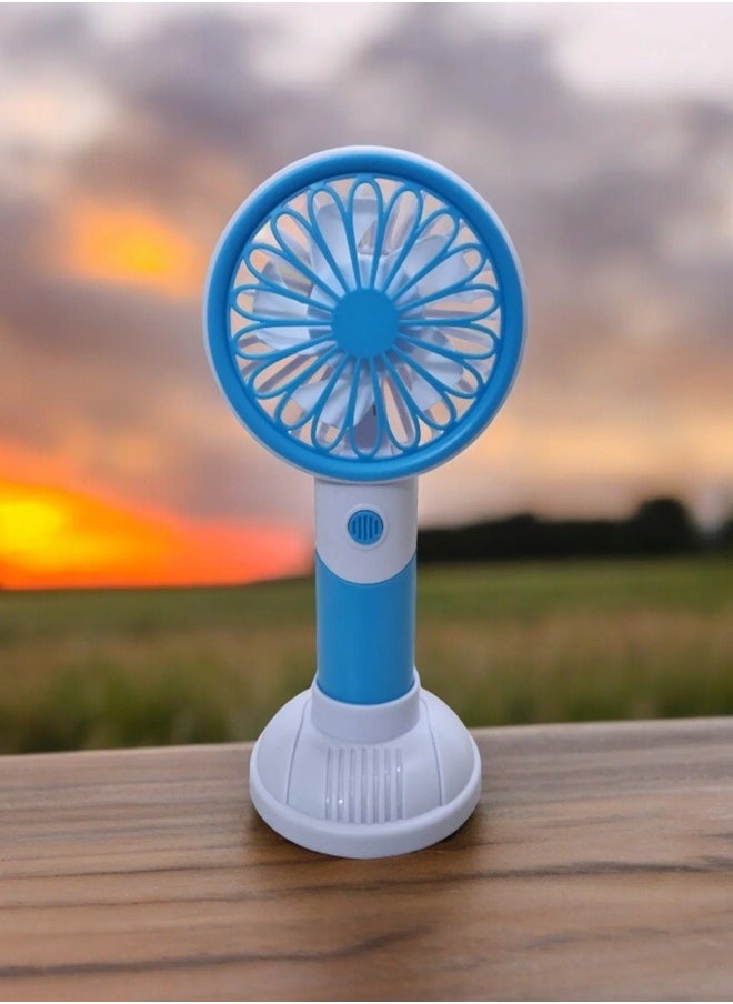 Generic Portable Three Speed Setting USB Mini Handheld Fan With Stand Cradle  - Image 4
