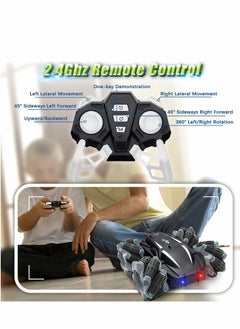 KASTWAVE Stunt car Remote Control Car, Car Toy Double Sided Stunt Car 360° Rotation and Driftn All Terrain Remote Car with Headlights Cars Toys Gifts  - Image 2