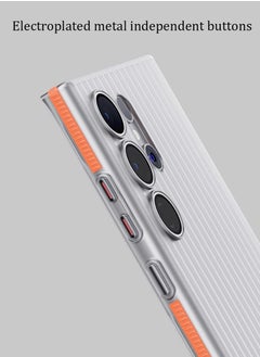 X-level Samsung Galaxy S24 Ultra Case Cover,[Compatible with Magsafe][Military Grade Shockproof][Slim&Tough] Translucent Matte Feeling Protective S24 Ultra Case Accessory Orange  - Image 4