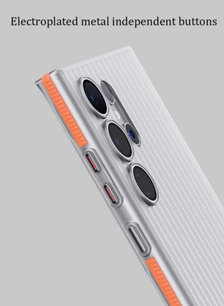 Samsung Galaxy S24 Ultra Case Cover,[Compatible with Magsafe][Military Grade Shockproof][Slim&Tough] Translucent Matte Feeling Protective S24 Ultra Case Accessory Orange - view 4
