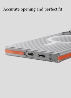 X-level Samsung Galaxy S24 Ultra Case Cover,[Compatible with Magsafe][Military Grade Shockproof][Slim&Tough] Translucent Matte Feeling Protective S24 Ultra Case Accessory Orange  - Image 5
