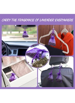 JUE-FISH 10 Pieces Lavender Closet Deodorizer Air Freshener Sachet Flower Bags Long Lasting Fresh Scents for Clothes Storage Drawers and Closets Home Kitchen Toilet Drawers Car  - Image 3