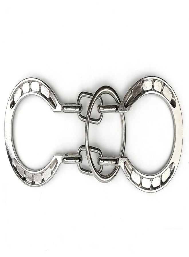 MAGIKON Traditional Brain Teaser, Classical Metal Horseshoe Puzzle (Silver, Normal) - Image 1
