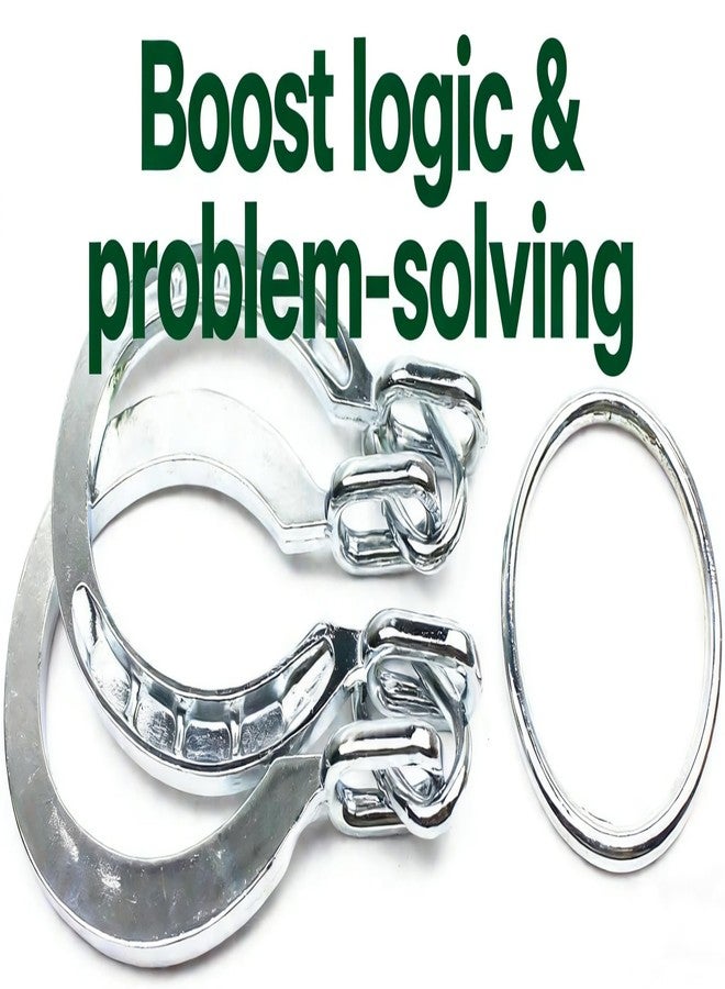 MAGIKON Traditional Brain Teaser, Classical Metal Horseshoe Puzzle (Silver, Normal) - Image 5