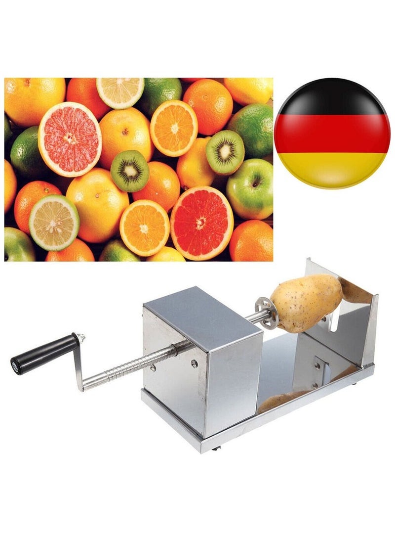 ELTRAZONE Stainless Steel Potato Chip Making Machine Spiral Cutter Slicer – Heavy-Duty Electric Spiral Cutter for Perfectly Sliced Potato Chips, Fast & Efficient Vegetable Slicer for Home, Restaurant, and Commercial Use, Easy to Clean & Durable Design  - Image 3