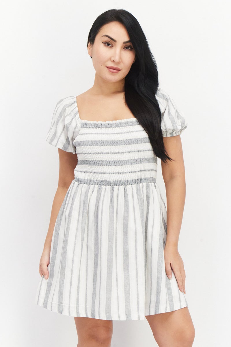 Lost + Wander Women Stripe Mini Dress, Multicolor - Image 1