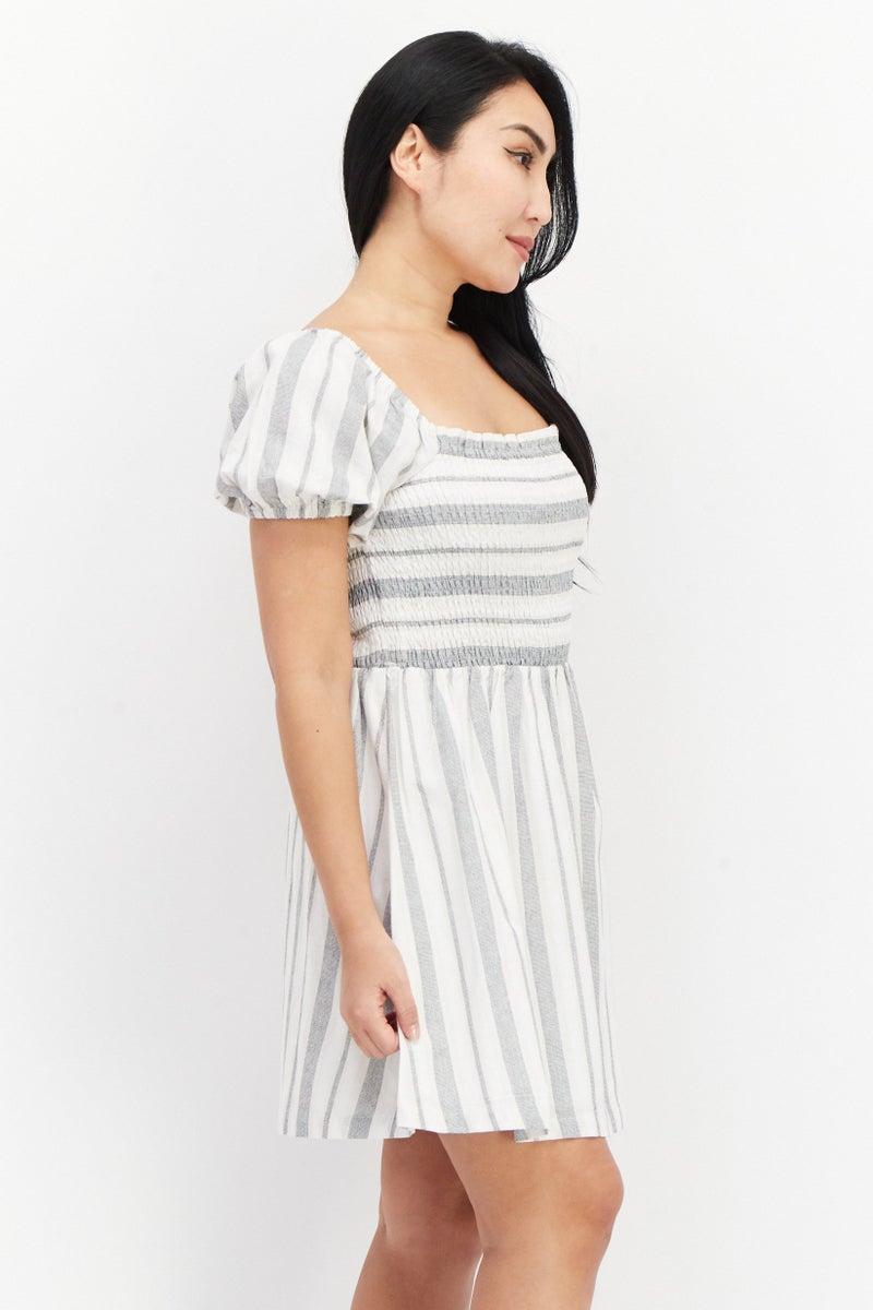 Lost + Wander Women Stripe Mini Dress, Multicolor - Image 2
