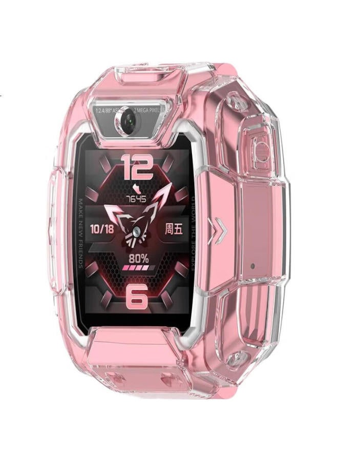 KMaxAI Protective Case + Screen Protector Set For Huawei Children'S Watch 5 Pro, Soft Silicone Case And Screen Protector Film, Scratch-Resistant Eye Protection Film, Protective Shell Tempered Glass Fi - Image 2