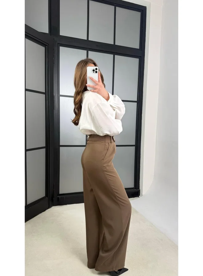 GAUS Haki Gold Toka Detailed Pants GAUS-01168.