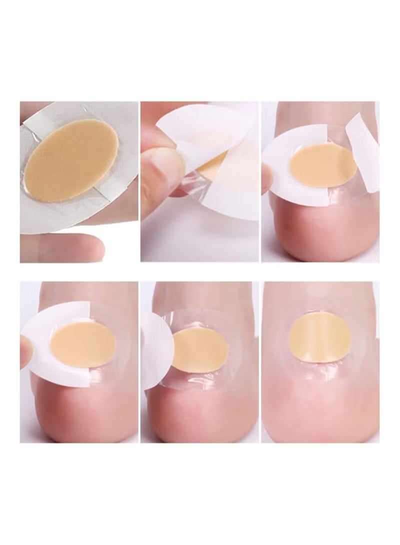 40 Pcs Blister Plasters Bandages, Blister Pads Invisible Heel Blister Hydrocolloid Plasters Prevention Cushion for Feet, Toes, Heels Protector and Guard Skin - Image 2