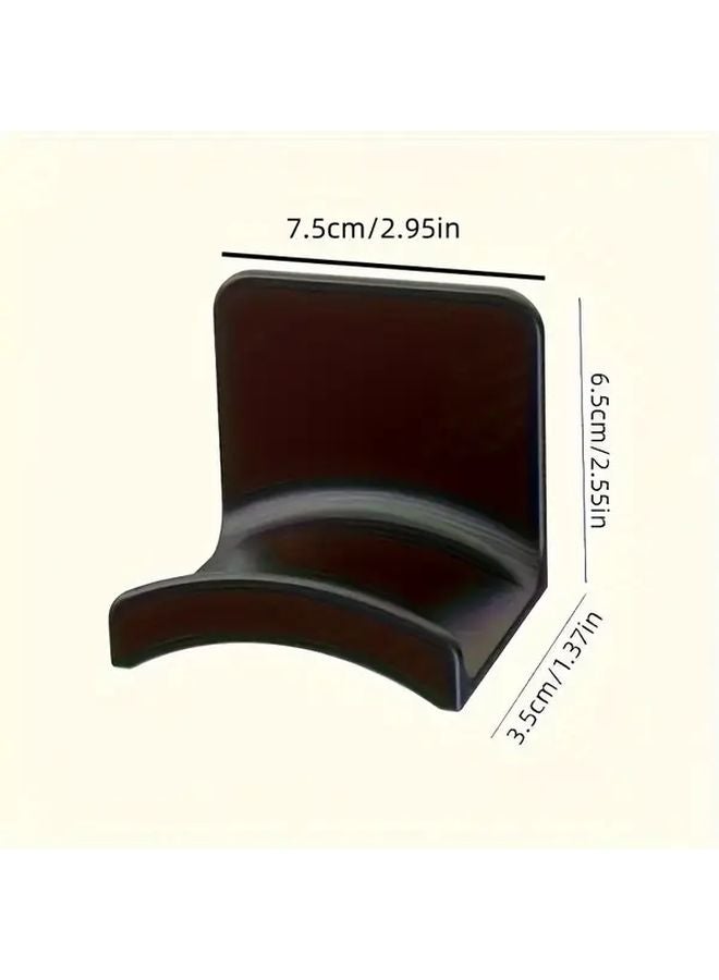 2 Pack White Wall Mounted Headphone Holder Under Desk No Drill Hook for Gaming - Image 3