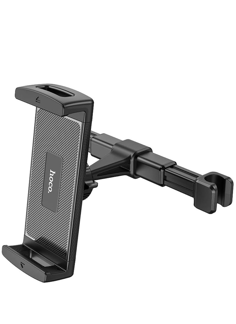 Hoco - CA121 Adjustable Headrest Car Holder for Tablets – Secure Back Seat Mount for 4.7–12.9 Inch Devices – Ideal for Tablets, Smartphones, and E-Readers – Sturdy, Hands-Free Entertainment Solution for Travel and Daily Commutes - Image 1