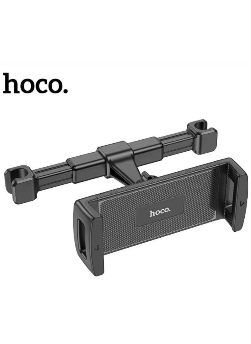 Hoco - CA121 Adjustable Headrest Car Holder for Tablets – Secure Back Seat Mount for 4.7–12.9 Inch Devices – Ideal for Tablets, Smartphones, and E-Readers – Sturdy, Hands-Free Entertainment Solution for Travel and Daily Commutes - Image 1