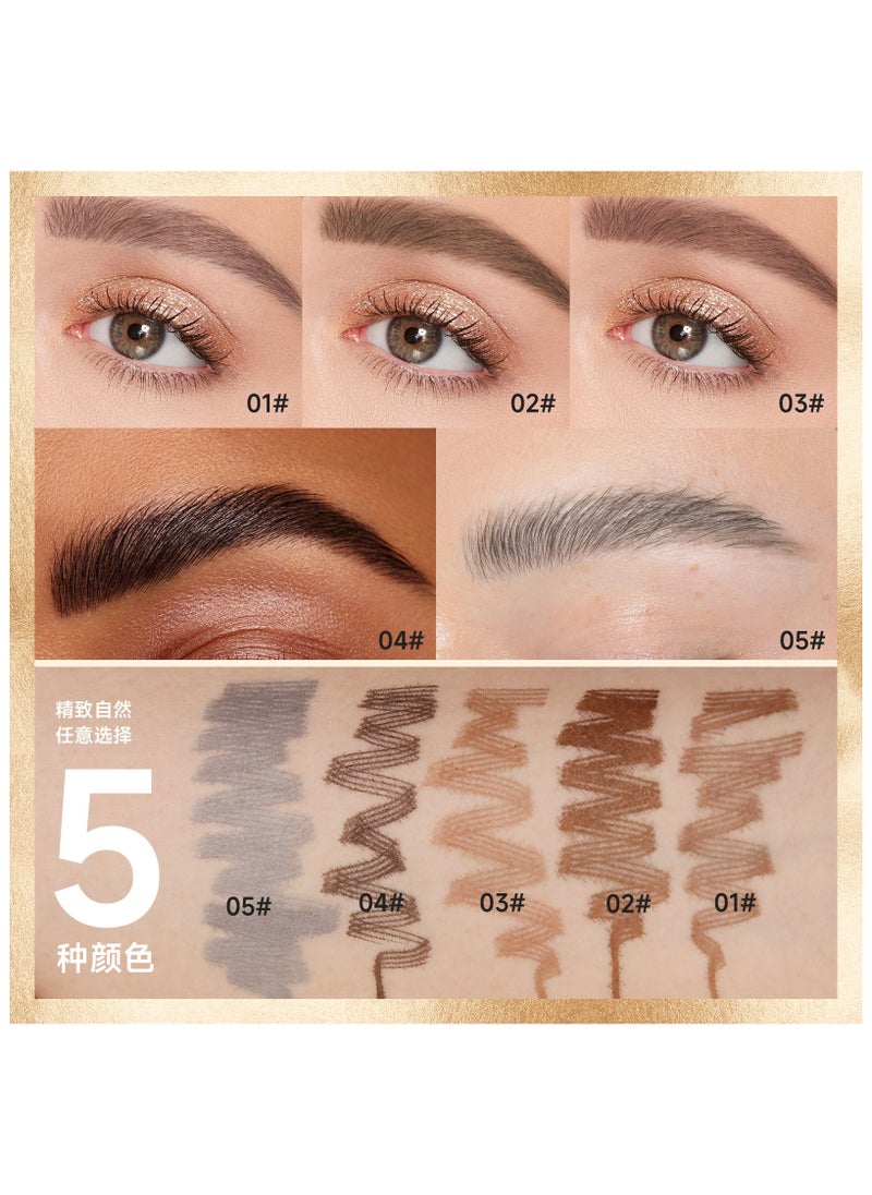 Sheloves Liquid Eyebrow Pencil Waterproof Long Lasting Four-Fork Natural Ultra Precise Sweat-Proof Non-Marking New Formula Longwear Brow Tint Brown (03)  - Image 5