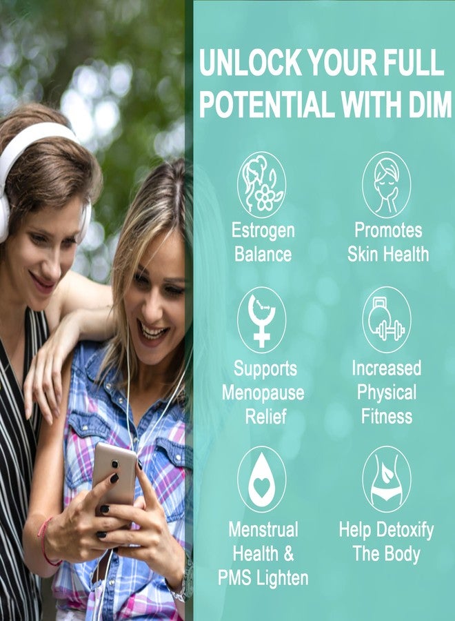EnvyDeal DIM Supplement Women 400mg, Estrogen Supplement for Women, Sugar Free DIM Gummies for Men & Women w/ Biotin, Flaxseed Oil, Burdock, Calendula, BioPerine for Hormone Balance, Menopause & Prostate 60Cts - Image 5