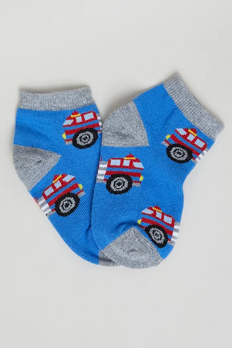 R&B 3 Pack Patterned Ankle Socks