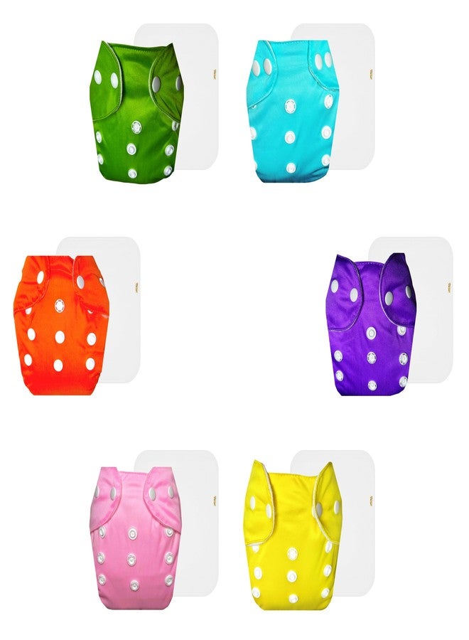 حفاضات دمبلدو لايت القماشية مع حشوة قطنية (عبوة من 6 قطع) | شعور بالجفاف والراحة | وسادة ماصة من 6 طبقات | سهلة التنظيف | موثوق بها من قبل الأمهات | من 3 أشهر إلى سنتين | للجنسين - Image 1