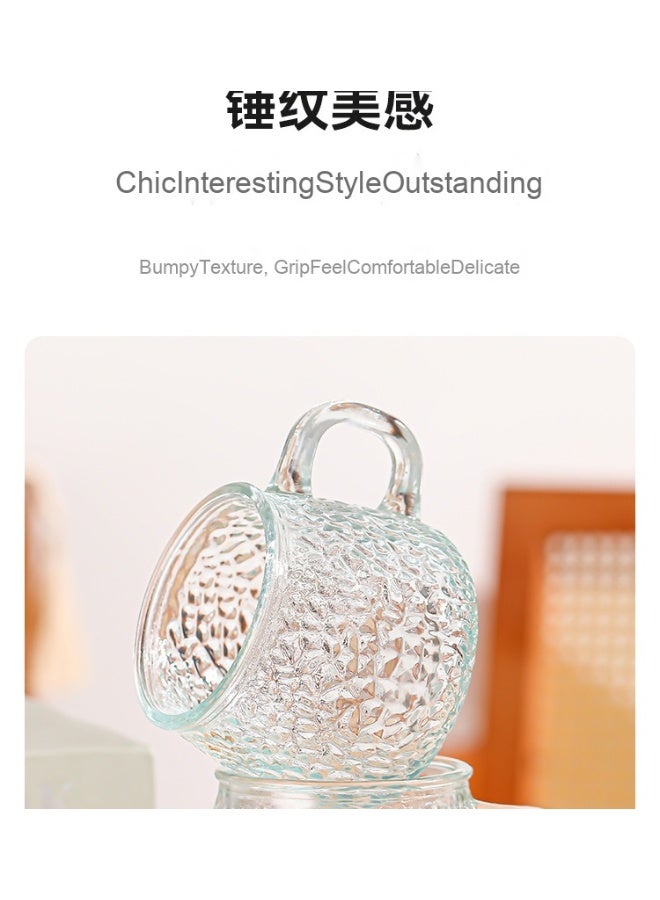 NIBEMINENT كوب قهوة زجاجي كوب شاي شفاف - Image 2