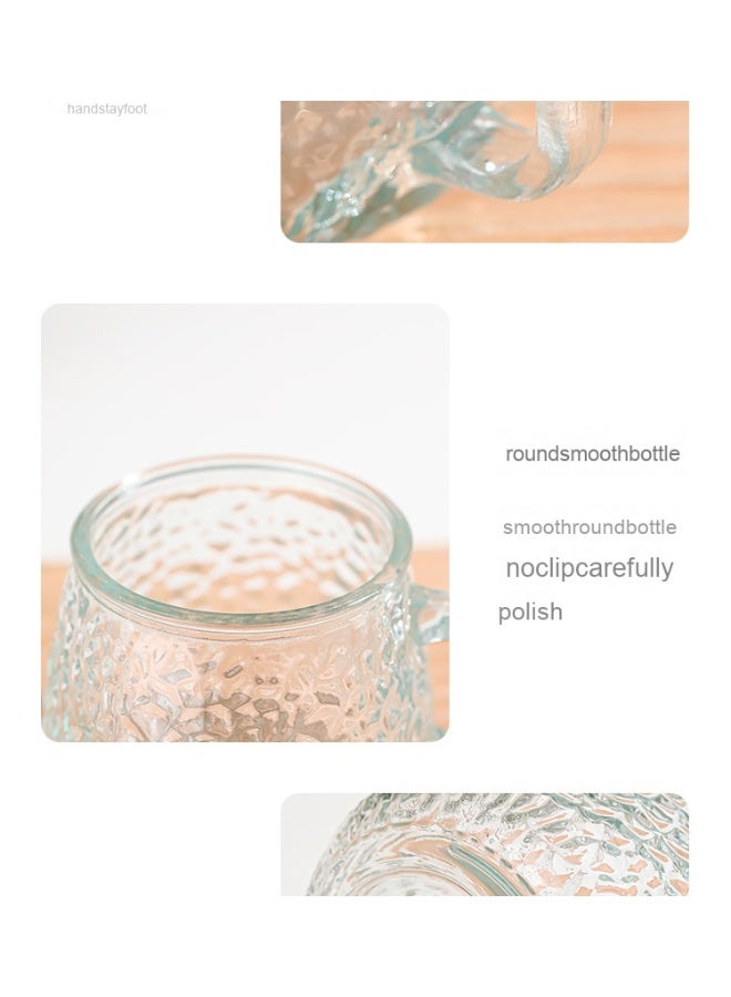 NIBEMINENT كوب قهوة زجاجي كوب شاي شفاف - Image 3