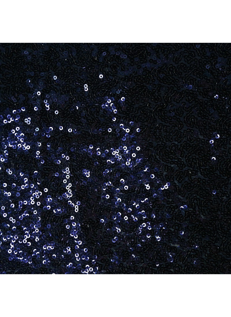 Generic Spot wholesale 3mm sequin cloth scrambled sequin fabric wedding costume sequin fabric beaded fabric 12 Navy 