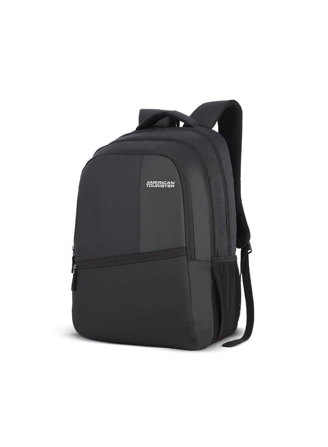 American Tourister Valex Laptop Backpack, 28L & 17" Inch Laptop Compartment, front organiser, bottle holder Backpack Bag For Man And Women, Black - Image 1