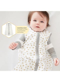 Burt's Bees Baby Burt's Bees Baby Unisex-Baby Beekeeper Wearable Blanket, 100% Organic Cotton, Swaddle Transition Sleeping Bag  - Image 4