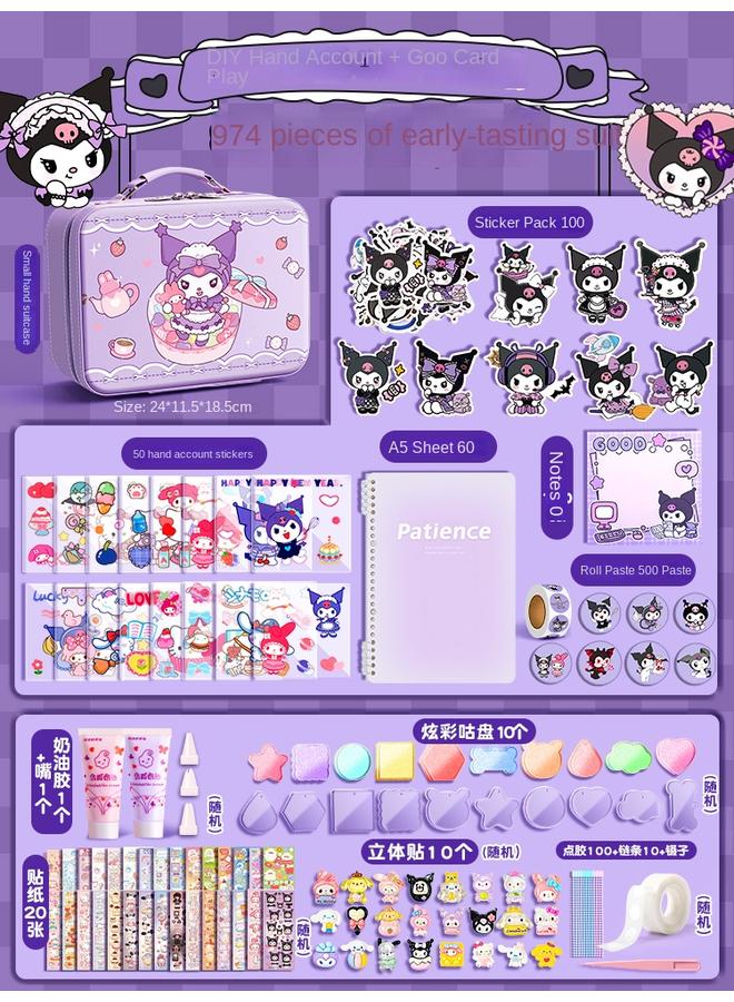 Bluejw Hand Account Suit Gift Box For Girls Hand Account Book Goka Suit Deluxe Edition Kukulomi Girls Children Primary School Girls - Image 1