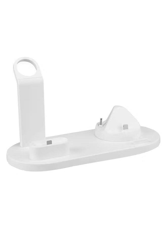 3-In-1 Wireless Charging Stand White - Image 1