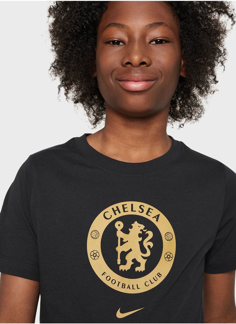 Nike - Kids Chelsea Fc Crest T-Shirt - Image 1