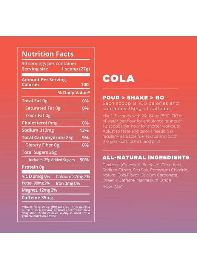 Tailwind Nutrition Endurance Fuel, Electrolyte & Hydration Sports Drink Mix Powder with Caffeine, Gluten-Free, Vegan, Colorado Cola, 50 Servings (Caffeinated)  - Image 5