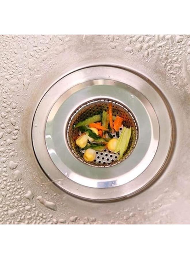 Stainless Steel Sink Mesh Starainer Set of 2 Pieces Different Sizes, 10.5cm - 6cm - Image 4