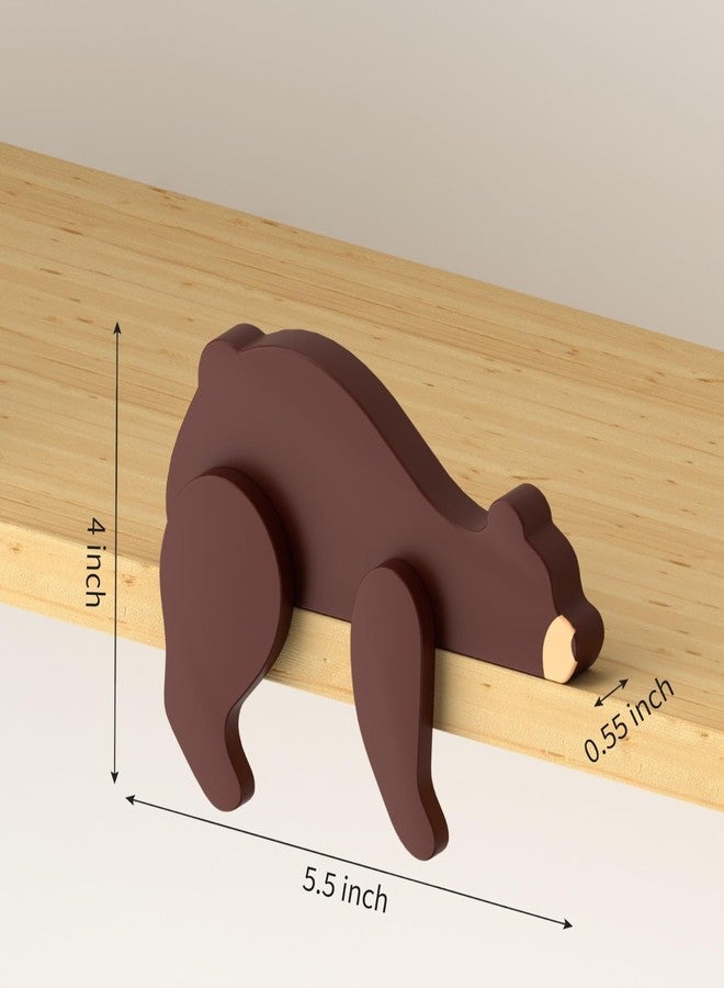 PUTSKA Woodland Nursery Decor - Wooden Animal for Baby Boy Nursery Decor, Forest Decoration for Room, Shelf, Bedroom (Bear) - Image 2