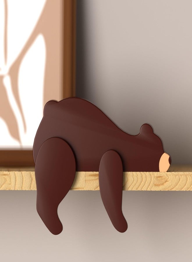PUTSKA Woodland Nursery Decor - Wooden Animal for Baby Boy Nursery Decor, Forest Decoration for Room, Shelf, Bedroom (Bear) - Image 1