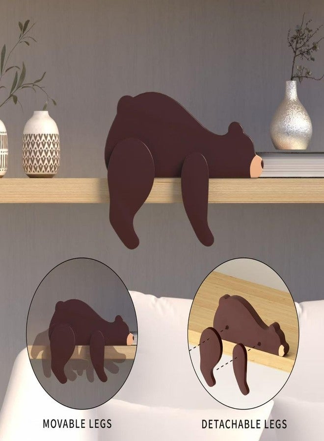 PUTSKA Woodland Nursery Decor - Wooden Animal for Baby Boy Nursery Decor, Forest Decoration for Room, Shelf, Bedroom (Bear) - Image 5