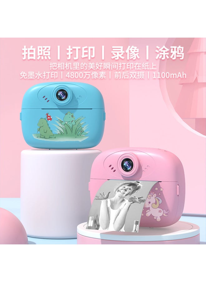 New Children's Camera Photographable Print Digital Camera Boy Toy Birthday Gift Polydon Camera - Image 3