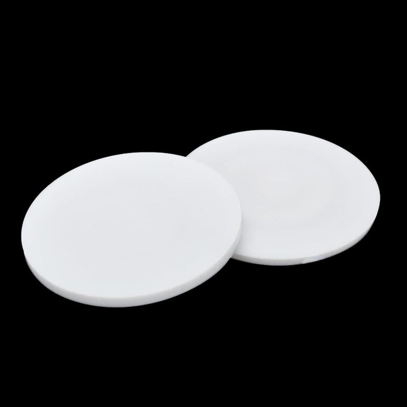 PTFE High Temperature Round Gasket Pads 10pcs 30mmx1mm White Sheet - Image 5