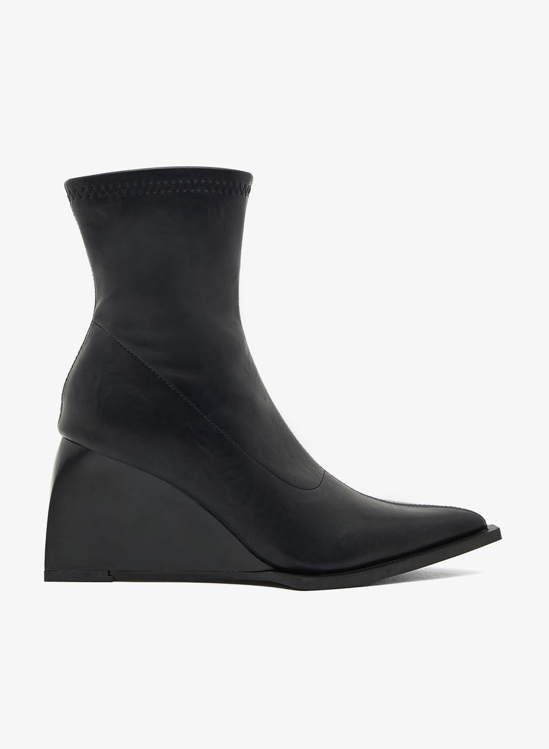 ايلا بوتات كاحل إسفين بكعب مدبب - Image 1